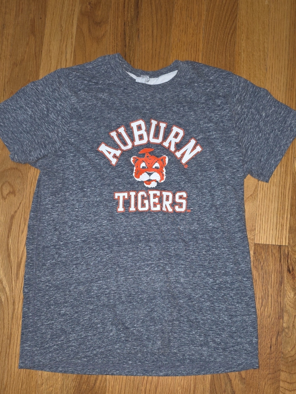 Auburn Tigers Youth Navy Heather Short Sleeve Tee
